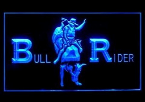 Cowboys Bull Rider Rodeo LED Neon Sign